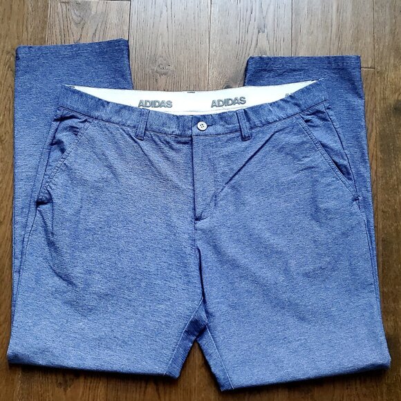 ADIDAS Men's Sport Slacks Blue Activewear Pants 38 x 32 Pockets Lightweight - Picture 7 of 9